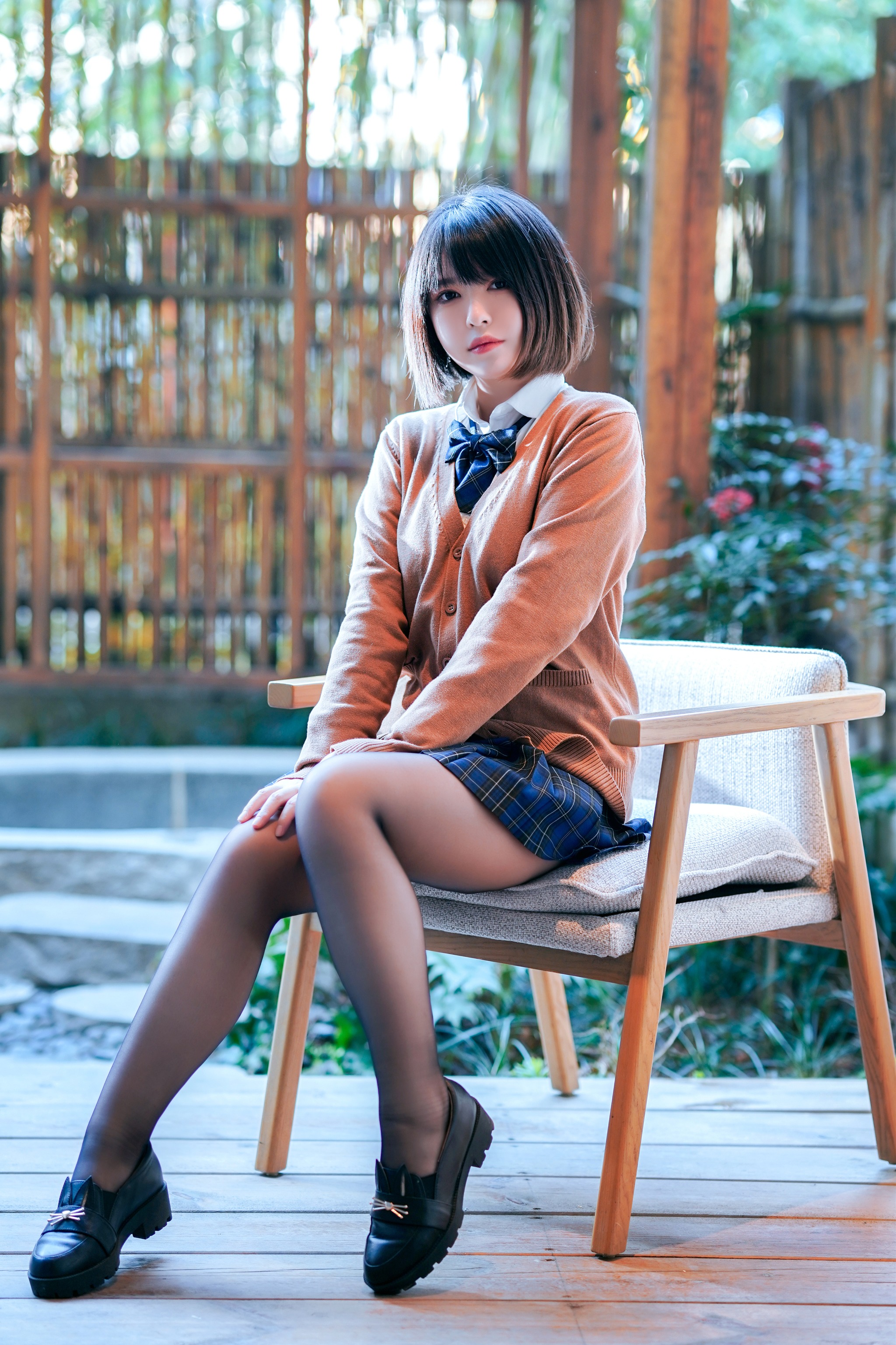 图片[1]-半半子 – NO.064 彼女の制服 [58P]-XikXak